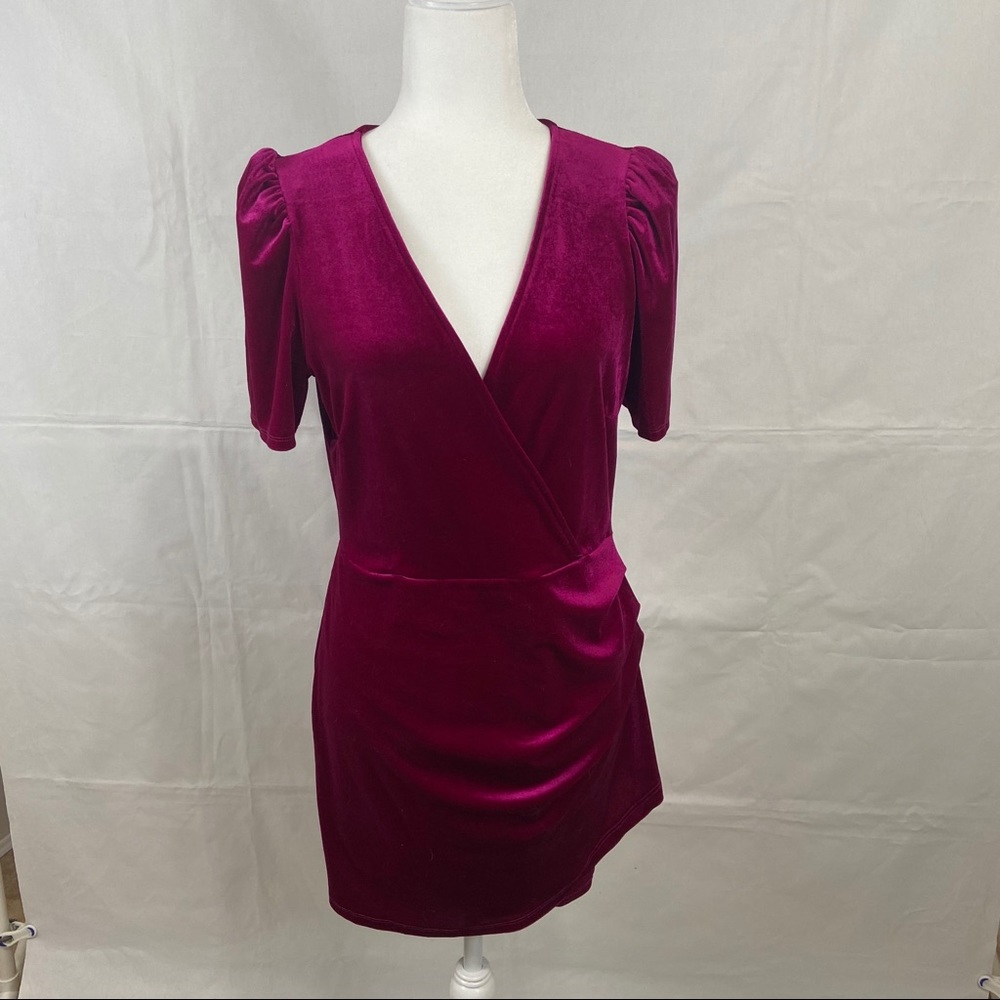 NWOT Wild Fable Velvet Pink Mini Dress Size Medium